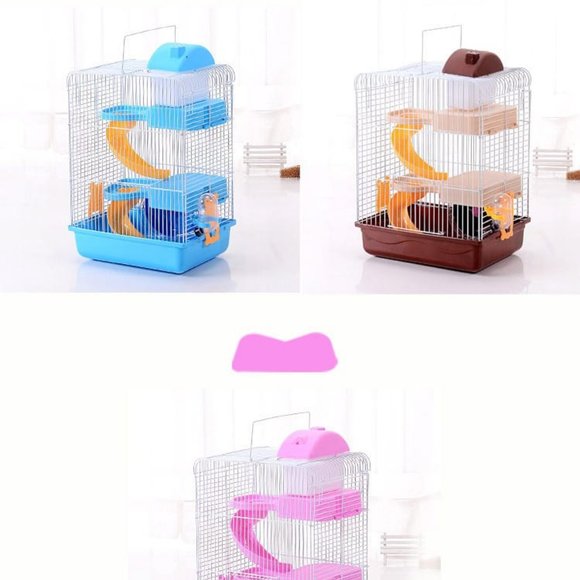 Three Storey Luxury Villa Cage Custom Fold, Hamster Cage Villa Cage for Smallpet - Picture 2 of 14
